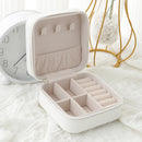 Single Layer Storage Box Ladies Travel Leather Jewelry Box