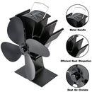 4 Blade Heat Powered Stove Fan Log Wood Burner