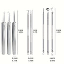 8-Piece Blackhead Remover Kit Stainless Steel Blemish & Acne Extraction Tools