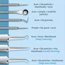 8-Piece Blackhead Remover Kit Stainless Steel Blemish & Acne Extraction Tools