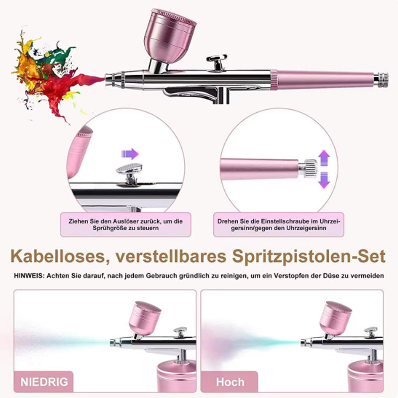 Portable Single Action Airbrush 0.3mm Nozzles Spray Gun Pen
