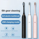 Electric Ultrasonic Toothbrush USB Charging Waterproof Adult Tooth Cleaner