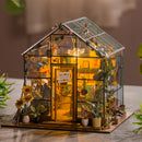 Mini DIY Flower House Handmade 3D Puzzle Assembly Building Toys