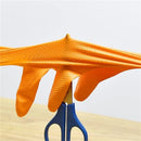 Heavy Duty Orange Disposable Nitrile Gloves
