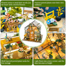 Mini DIY Flower House Handmade 3D Puzzle Assembly Building Toys