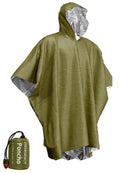 Emergency Water Proof Raincoat Aluminum Film Disposable Cold Insulation Rainwear Blanket