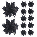 Christmas Glitter Artifical Flower Ornaments