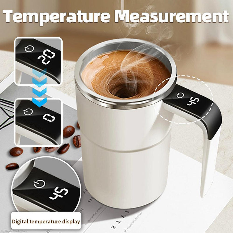 Rechargeable Portable Coffee Magnetic Self Stirring Mugs