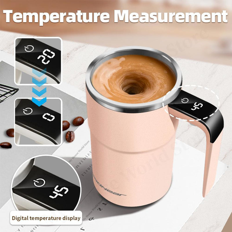 Rechargeable Portable Coffee Magnetic Self Stirring Mugs