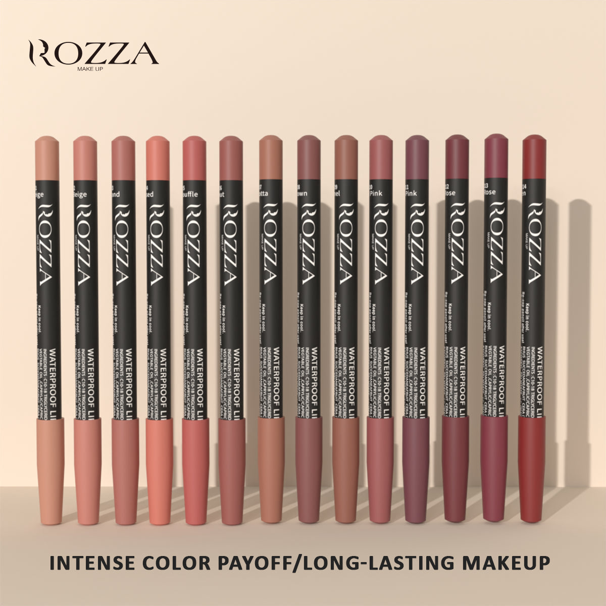 Weightless Precise Waterproof Lip Liner Pencil Set