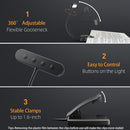 14 LEDs Book Light USB Rechargeable Flexible Easy Clip Reading Light
