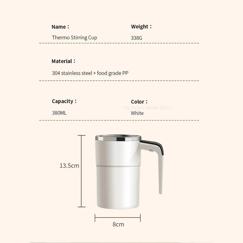 Rechargeable Portable Coffee Magnetic Self Stirring Mugs