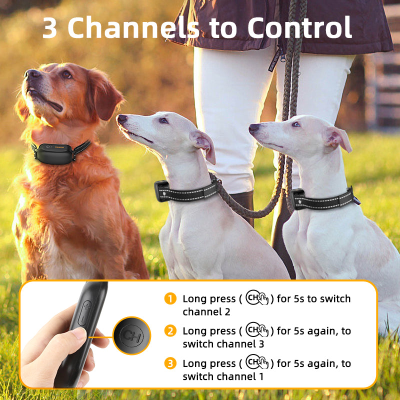 Digital Rechargeable Pet Dog Bark Stop Shock Collar