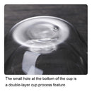 Heat Insulation Transparent Double Wall Glass Cup