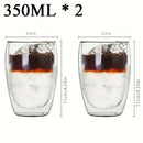 Heat Insulation Transparent Double Wall Glass Cup