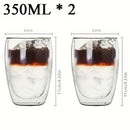 Heat Insulation Transparent Double Wall Glass Cup