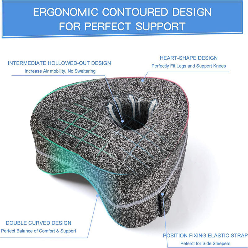 Removable And Washable Ergonomic Leg Support Pillow