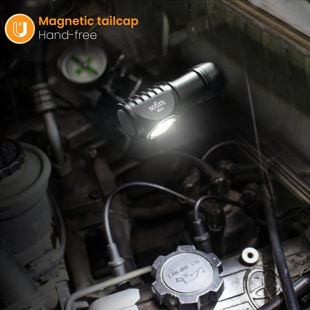 Rechargeable Mini Headlamp 1100LM LH351D 90CRI Angle Flashlight