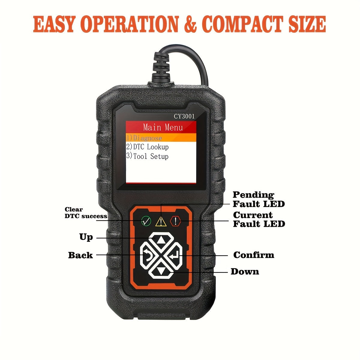 Car OBD2 Scanner Diagnostic Tool Code Reader