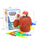 Fun Pirate Barrel Toy Sword Jump Pirate Game Board Interactive Toy