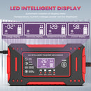 6A 12V LCD Display Intelligent Car Battery Charging Unit