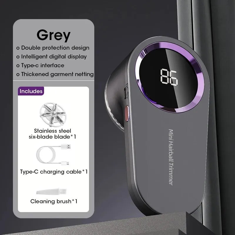 USB Rechargeable Fuzz Fabric Shaver Sweater Lint Remover