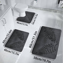 3pcs Set Nonslip Soft Quick Dry Bathroom Soft Rugs