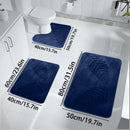 3pcs Set Nonslip Soft Quick Dry Bathroom Soft Rugs