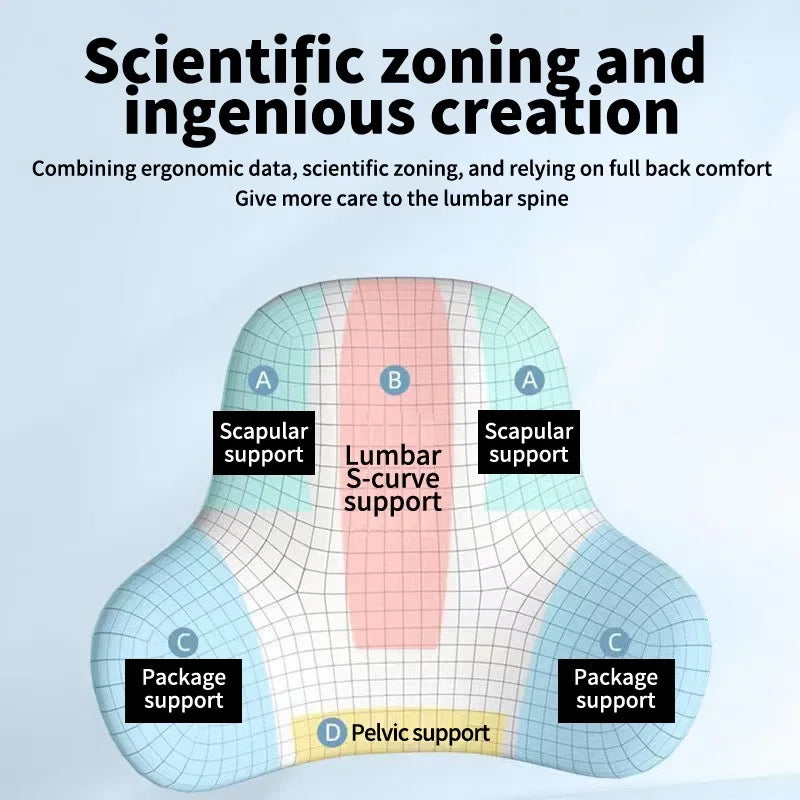 Waist Support Multi Functional Pain Relief Pillow Memory Foam Lumbar Back Cushion