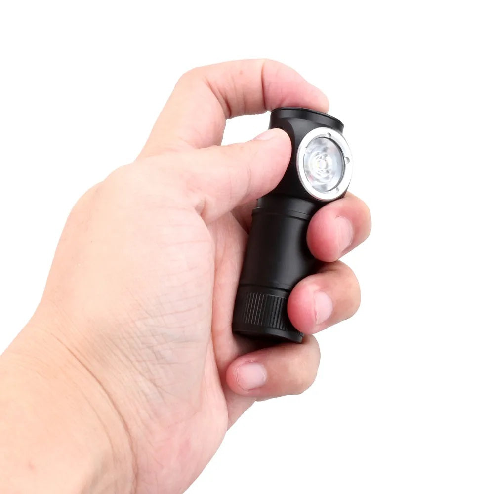 Rechargeable Mini Headlamp 1100LM LH351D 90CRI Angle Flashlight