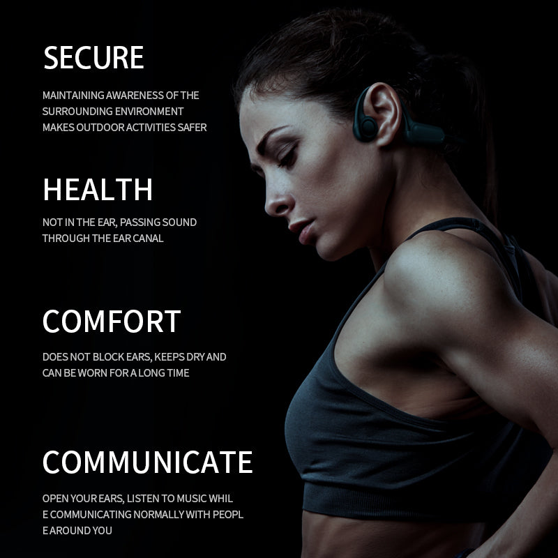 Sports Wireless Ear Hook Waterproof Bone Conduction Earphones