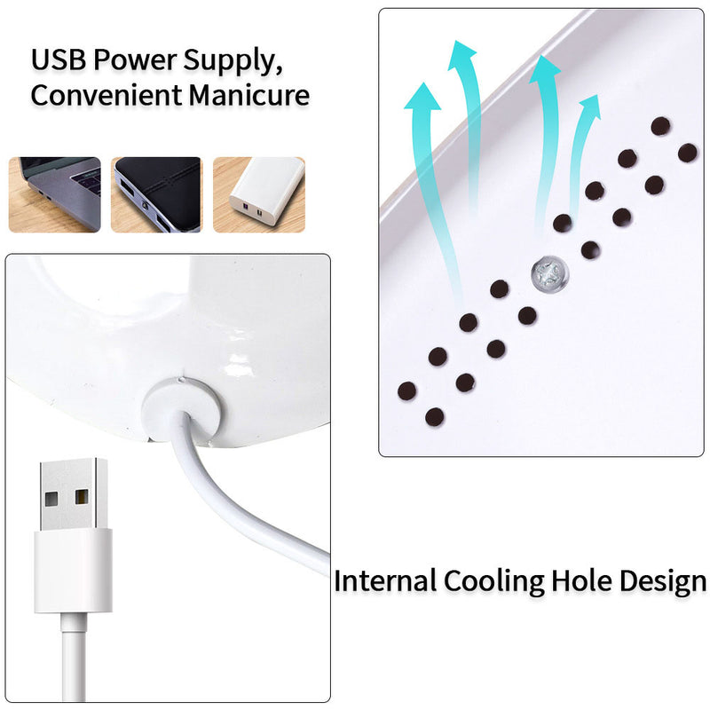 Eyes Protection UV Nail Polish Curing Dryer Home Salon Tool