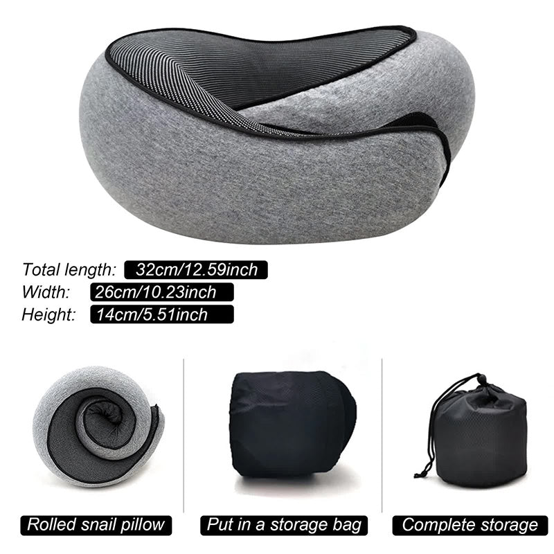 Travel Neck Support Memory Foam U-shaped Neck Pillow