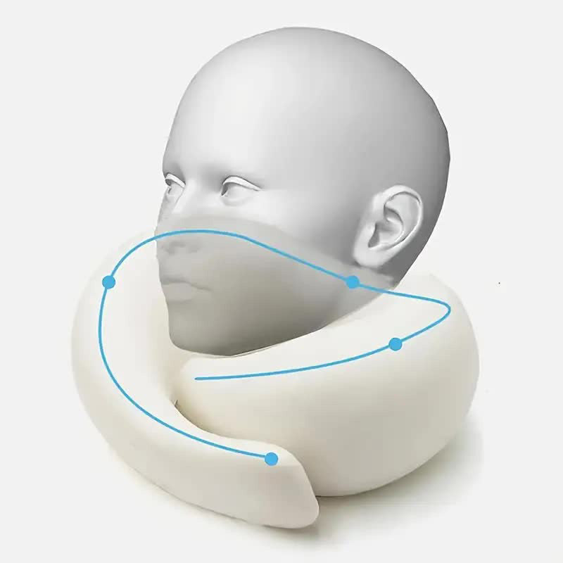 Travel Neck Support Memory Foam U-shaped Neck Pillow