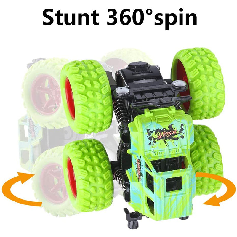 Inertial Rotation Power Pull Back Toy Car