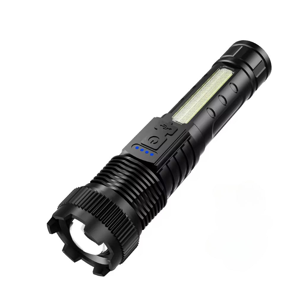Rechargeable High Power Military Tactical Flashlight Telescopic Zoom Torch Lamp