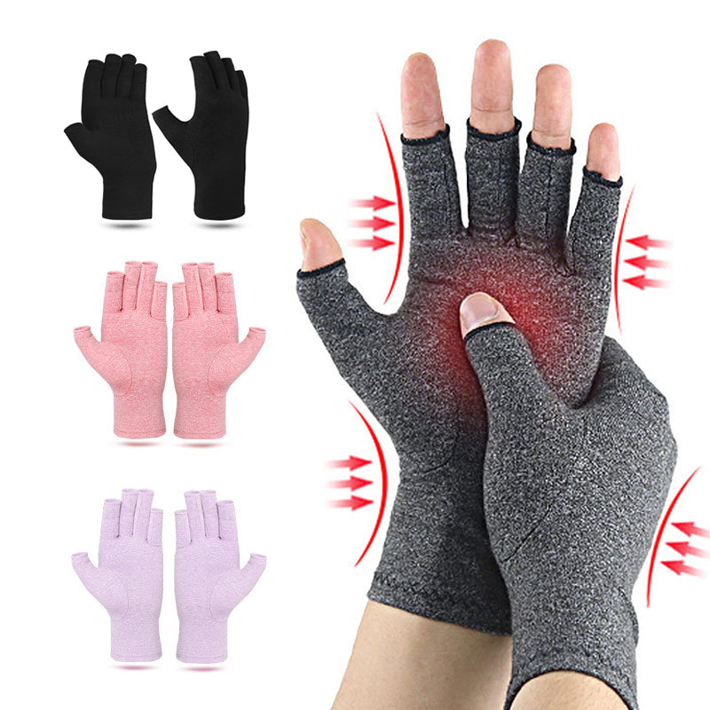 Relieve Hand Discomfort Fingerless Compression Gloves
