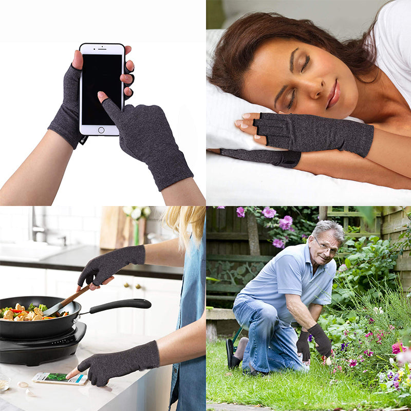 Relieve Hand Discomfort Fingerless Compression Gloves