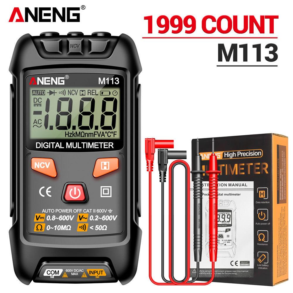 Digital AC/DC Voltage Meter Ohm NCV Measuring Mini Electricity Test Tool
