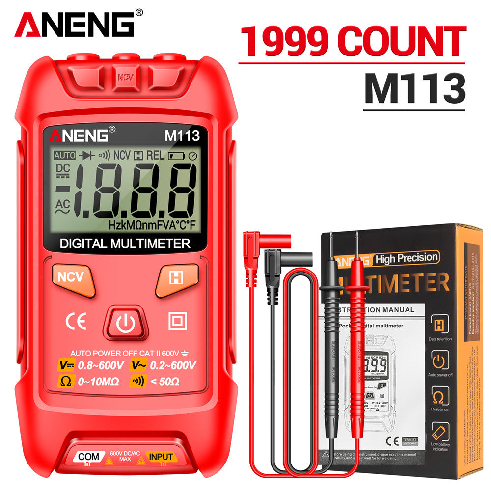 Digital AC/DC Voltage Meter Ohm NCV Measuring Mini Electricity Test Tool