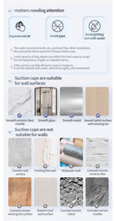 No Drill Suction Cup Bathroom Shelf Toilet Hanging Rack