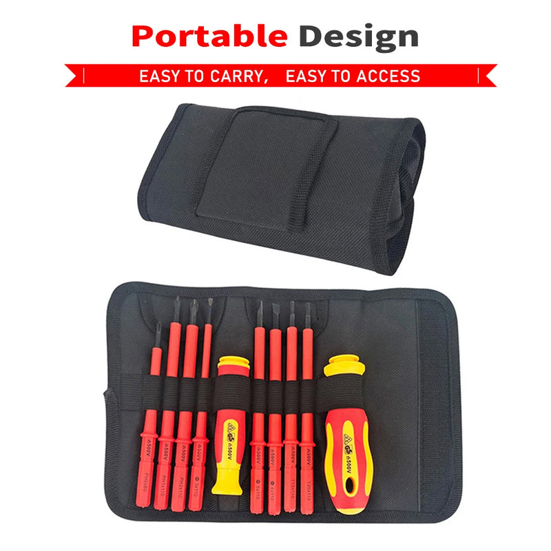 10Pcs Interchangeable Blade VDE Insulated Screwdriver Set