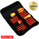 10Pcs Interchangeable Blade VDE Insulated Screwdriver Set