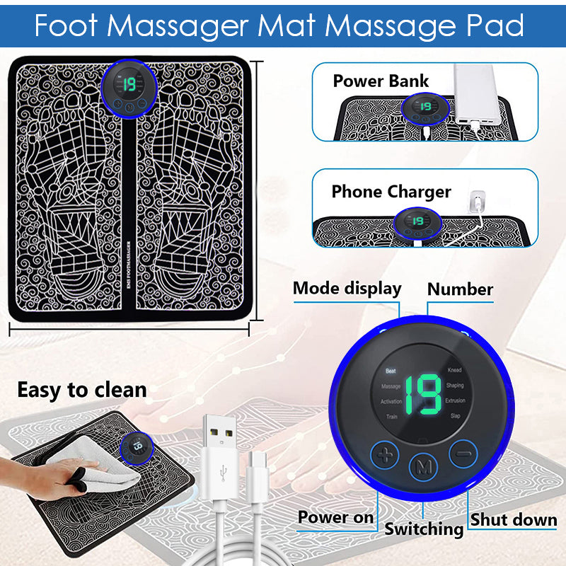 Electric Foot Massager Pad Muscle Relaxation Trainer