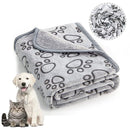Soft Fluffy Cute Cartoon Pattern Pet Blanket