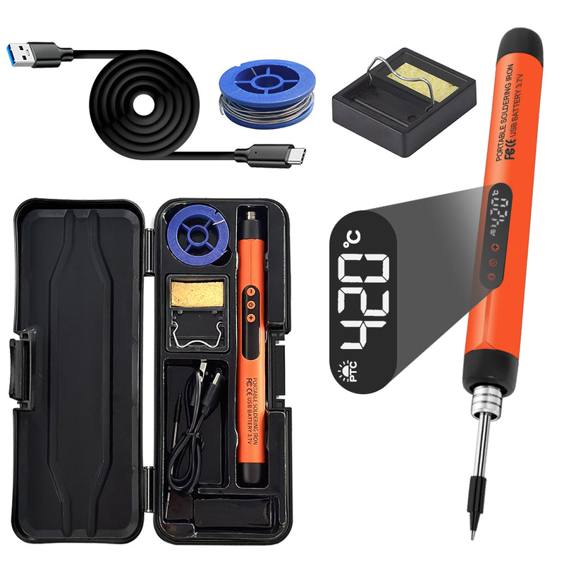 USB Soldering Iron Temperature Adjustable Mini Soldering Iron Set