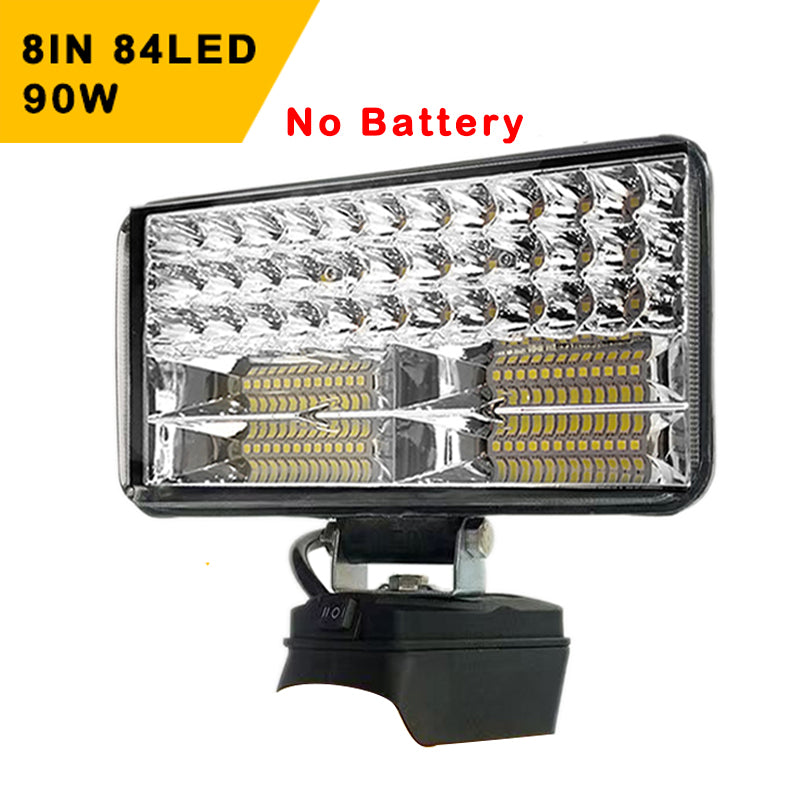 LED Portable Spotlights Cordless Outdoor Handheld Emergency Tool Light Fit Dewalt 18V Battery
