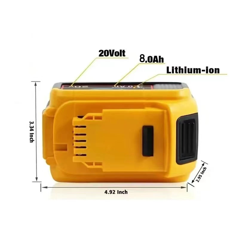 LED Portable Spotlights Cordless Outdoor Handheld Emergency Tool Light Fit Dewalt 18V Battery