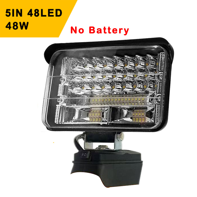 LED Portable Spotlights Cordless Outdoor Handheld Emergency Tool Light Fit Dewalt 18V Battery