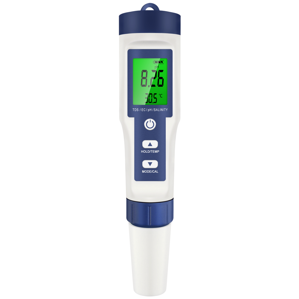 5 In 1 Digital PH TDS EC Meter Pen Salinity Temperature Tester